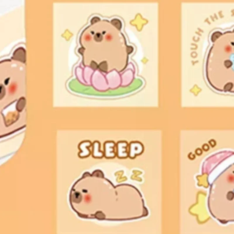 

300 Stickers Cartoon Capybara Graffiti Sticker For Water Bottle Laptop Luggages Laptop Decals Decoration Kid Reward Gift Toy