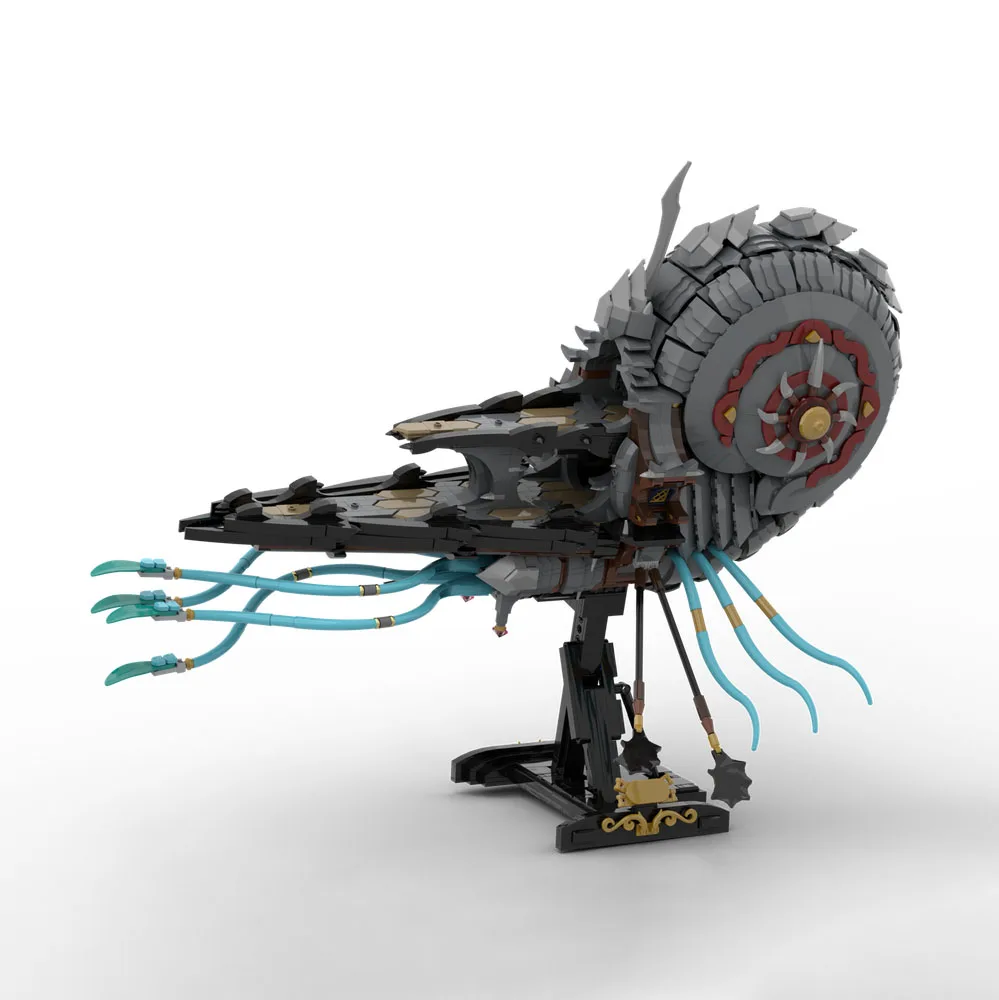 Navetta da costruzione Moc, tecnologia navicella nautilus, regalo di blocchi modulari, assemblaggio di set fai da te di giocattoli per bambini