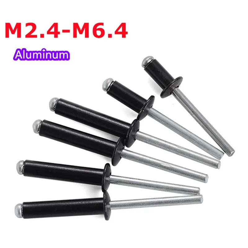 Aluminium  Round Head Rivet Pull Anchor Dome Head Blind Steel Shank Mandrel Exhaust Rivet M2 M2.4 M2.8 M3 M3.2 M3.6 M4 M5 M6M6.4