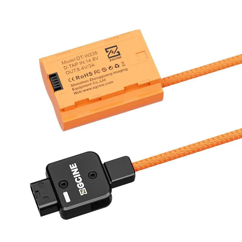 ZGCINE USB-C PD to NP-W235 & D-Tap to NP-W235 Dummy Battery Cable for Fujifilm X-T5 X=T4 X-H2 X-H2S X-S20 GFX 100S 100II 50SII