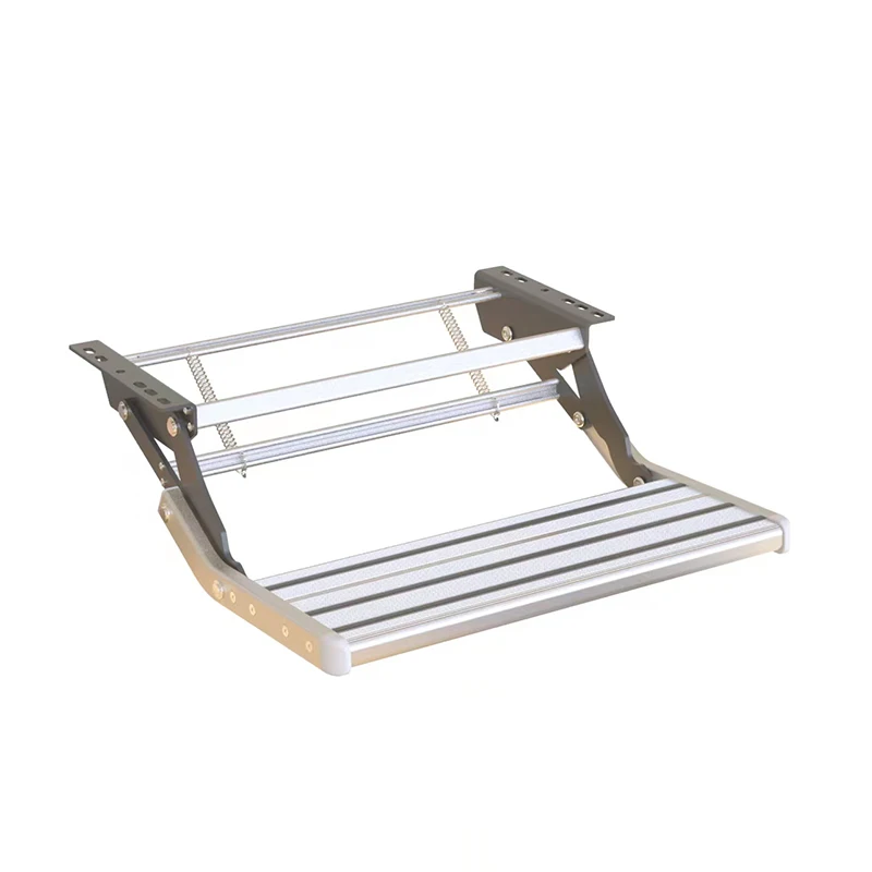 

Anti-Slip High Strength Aluminum Manual Pull Out RV Single Steps For Caravan Truck Trailer