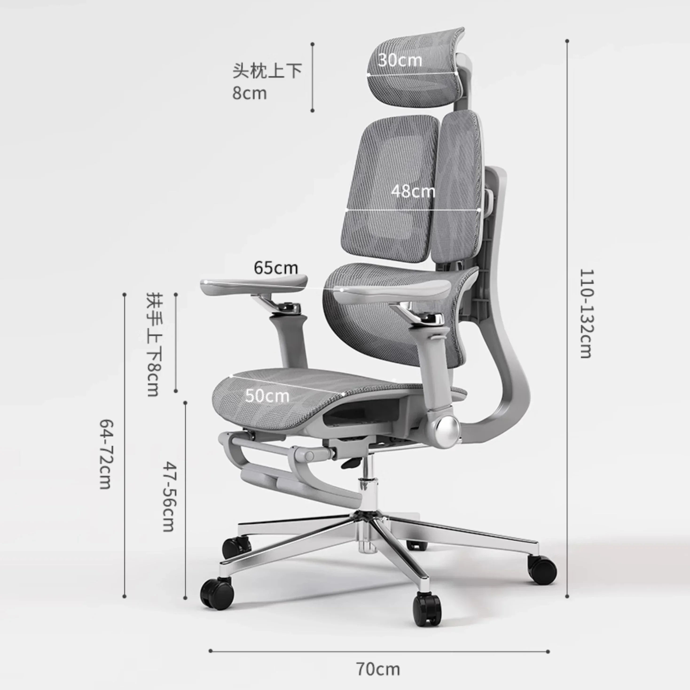 CHKJ Ergonomic Lift Office Chair with Lumbar Support Household Gaming Esports Chair Household Computer Chair