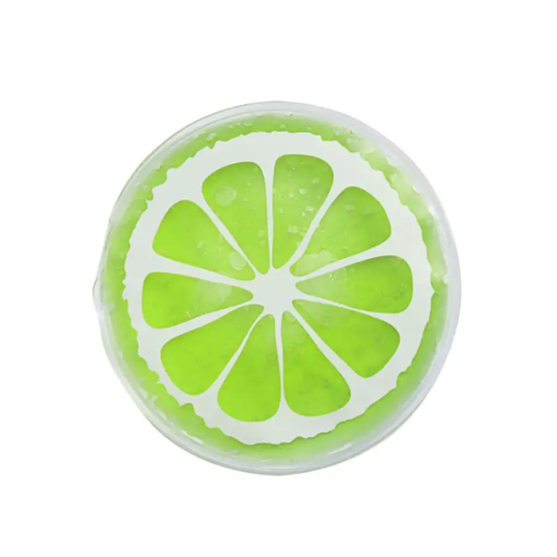 Summer Mini Physiotherapy PVC Cooler Bag Cartoon Round Bright Colored Fruit Cold Compress Ice Pack Gel Oct.29