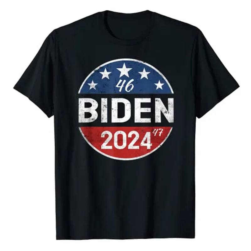 Biden 2024 Joe-Biden 46th President 47th T-Shirt Funny Re-Elect Patriotic Tee Democrats Clothes Political Vote Campaign Apparel