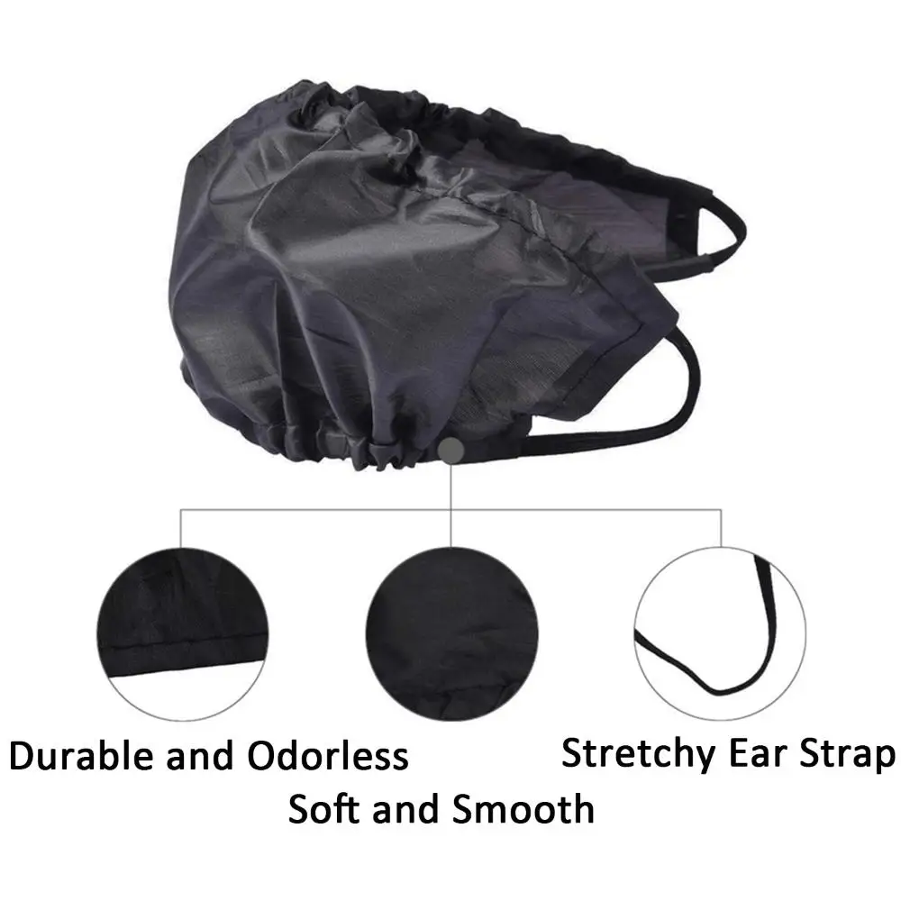 

1/3 Pcs Soft Guard Facial Beard Covers Caps Bandana Adjustable For Men