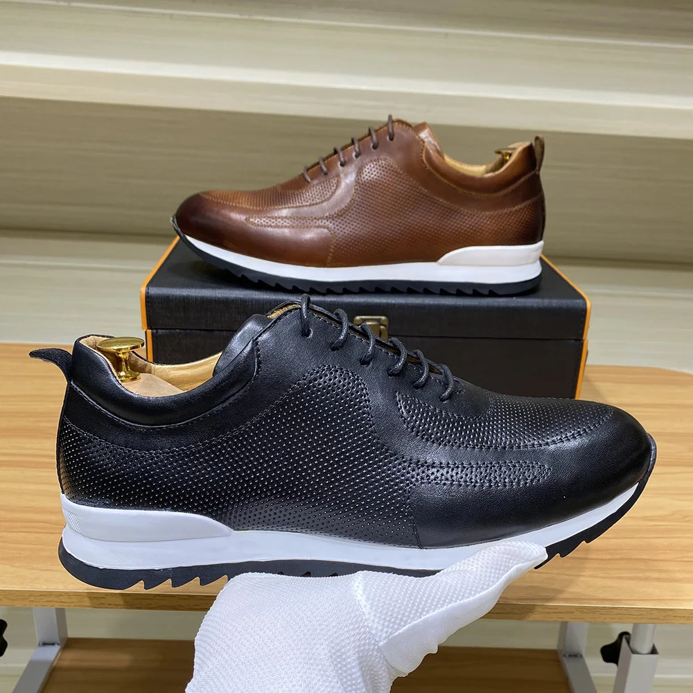 Scarpe Oxford Uomo Leggere Con Lacci - Sneakers Casual Traspiranti Per Camminata E Guida