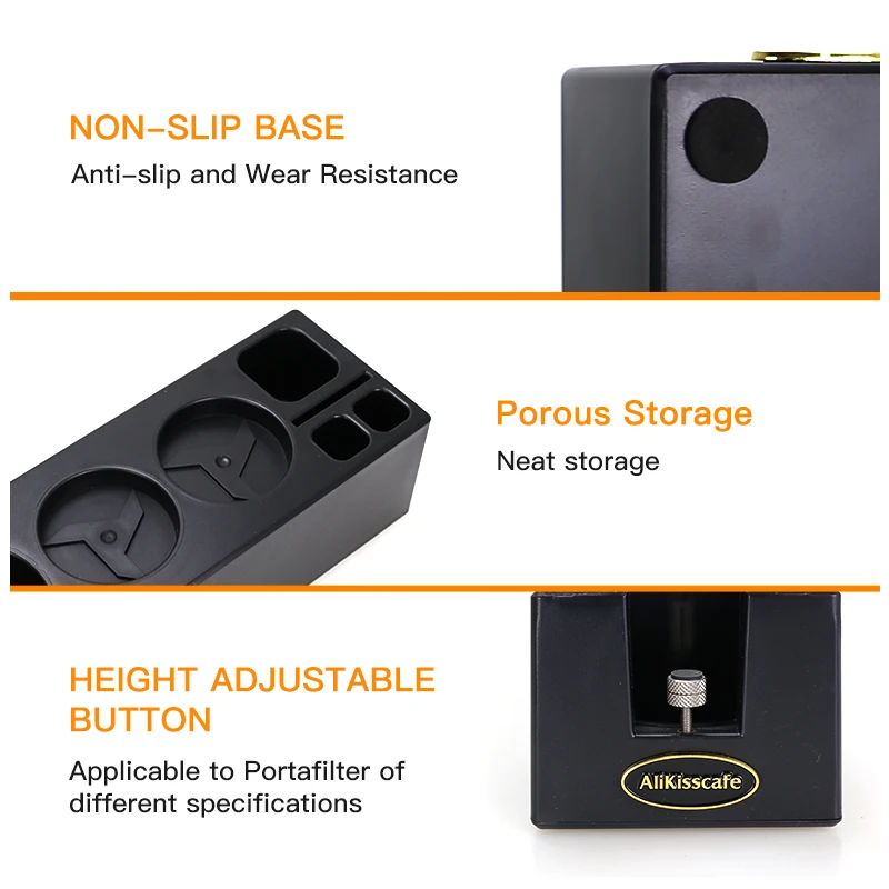 Coffee Tamping Station Multifunctional Filter Tamper Holder Stand For 51mm 54mm 58mm Portafilter Barista Espresso Accessories