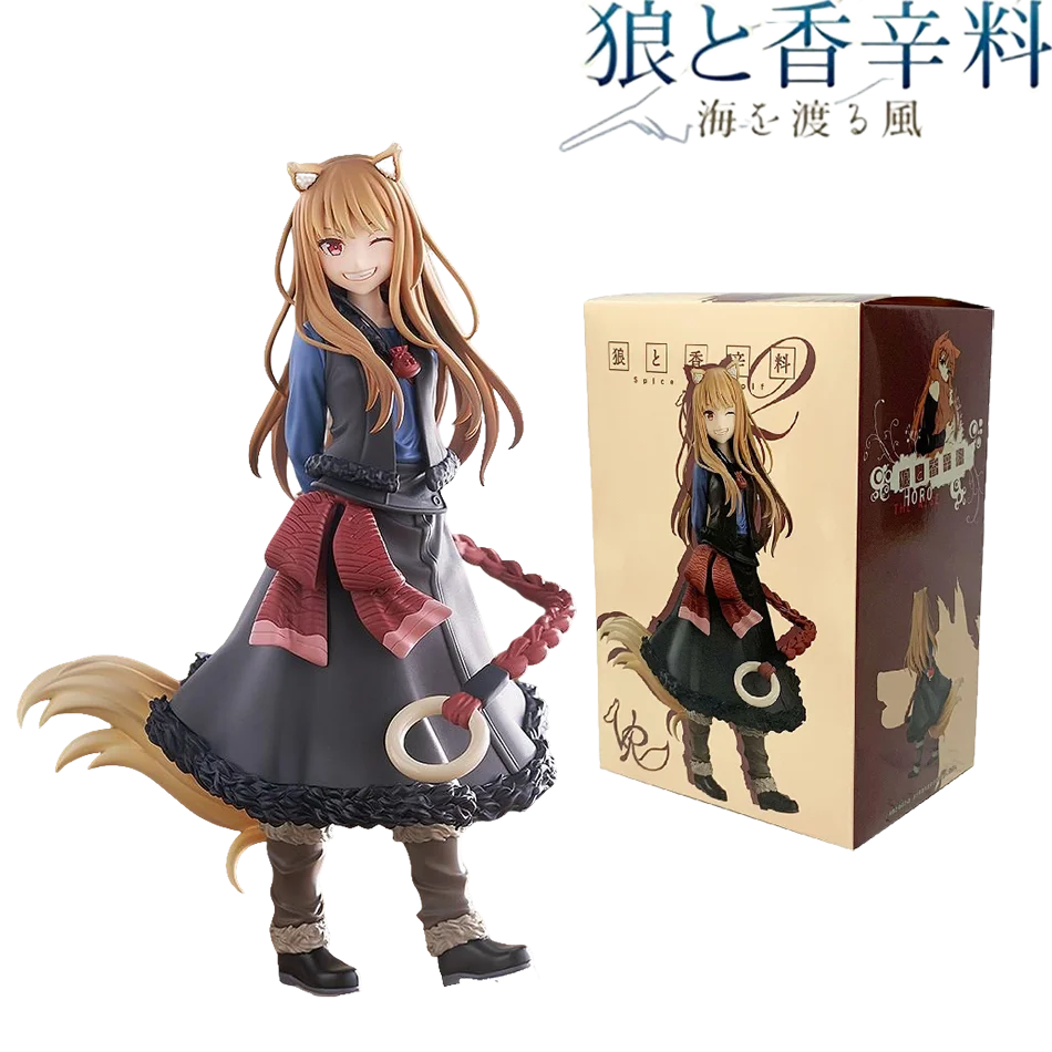 Figuras de Ação PVC de 17CM Spice And Wolf Horo, Coleção de Modelos de Anime, Brinquedo de Animação, Presente de Aniversário