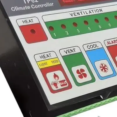 Integrated Alarm For Farm Management Temperature Instrument Black TP82 Climate Controller Eight Switch Outputs