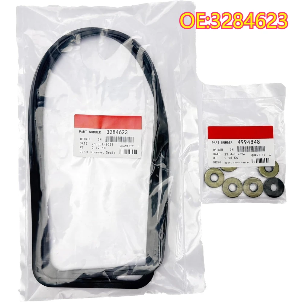 

High quality New For 3284623 NeW TAPPET COVER W/ GROMMET VALVE GASKET SEALS for 1989-1997 12VCummins 5.9