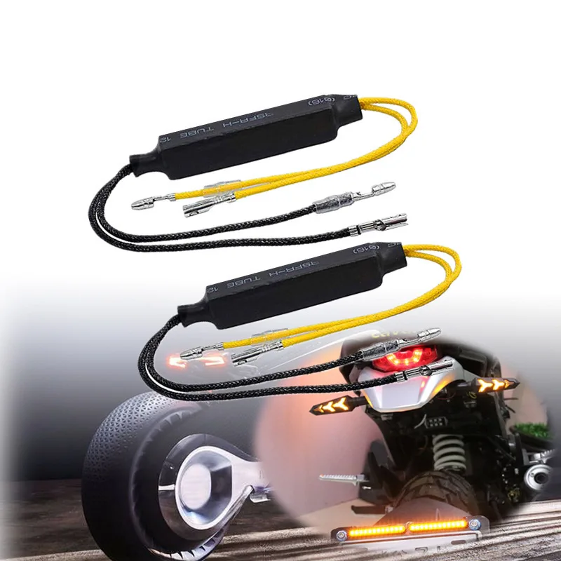 2/4 Pcs 12V 21W Resistance Decoder Motorcycle LED Turn Signal Light Fault Eliminator Motorcycle Flasher Signal Lamp Accessories