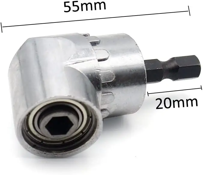 Taladro de ángulo recto de 105 grados y Kit de broca de eje Flexible, extensión de portapuntas de destornillador para adaptador magnético de enchufe de 1/4 pulgadas