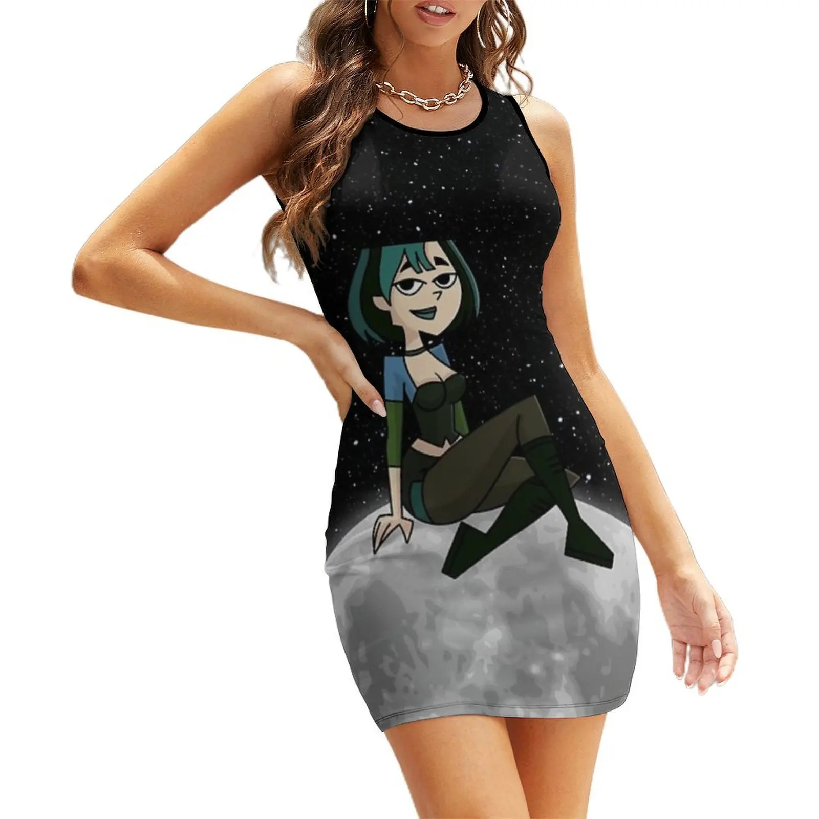 

Space Gwen Sleeveless Sundress women clothes dresses for official occasions woman dress Women's clothing
