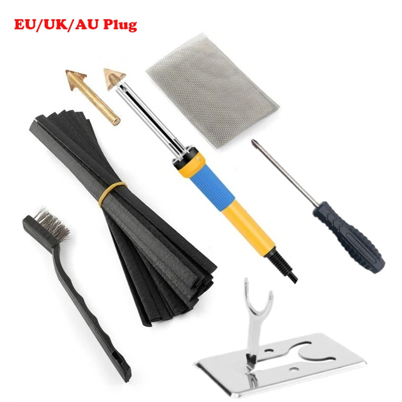 50/60/100W Leather Ironing Tool Crack Repair Smoothing Tool Repair Plastic Soldering Iron Car Bumper Welding Machine