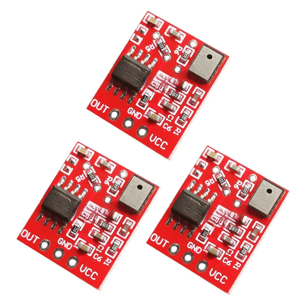 Silicon Electret Microphone PCB with Integrated Preamp Rated for 3V and 5V DC Operation in Audio Sensing Applications