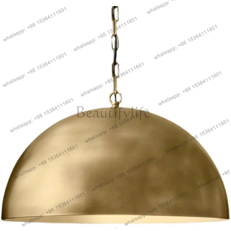 Cross-border American retro all-copper designer creative barbecue shop industrial wind luminous object
