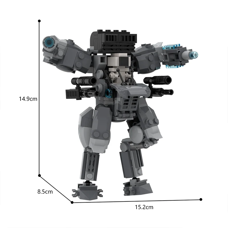 Buildmoc Skibidi Man Toileted Camerman Police Robber Blaster Tank MOC Building Blocks Kits Toys for Children Kid Christmas Gifts