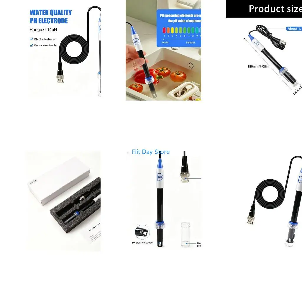 F92C 0-14 Acidity Electrode Probes for Home Water Review and Aquaculture Use