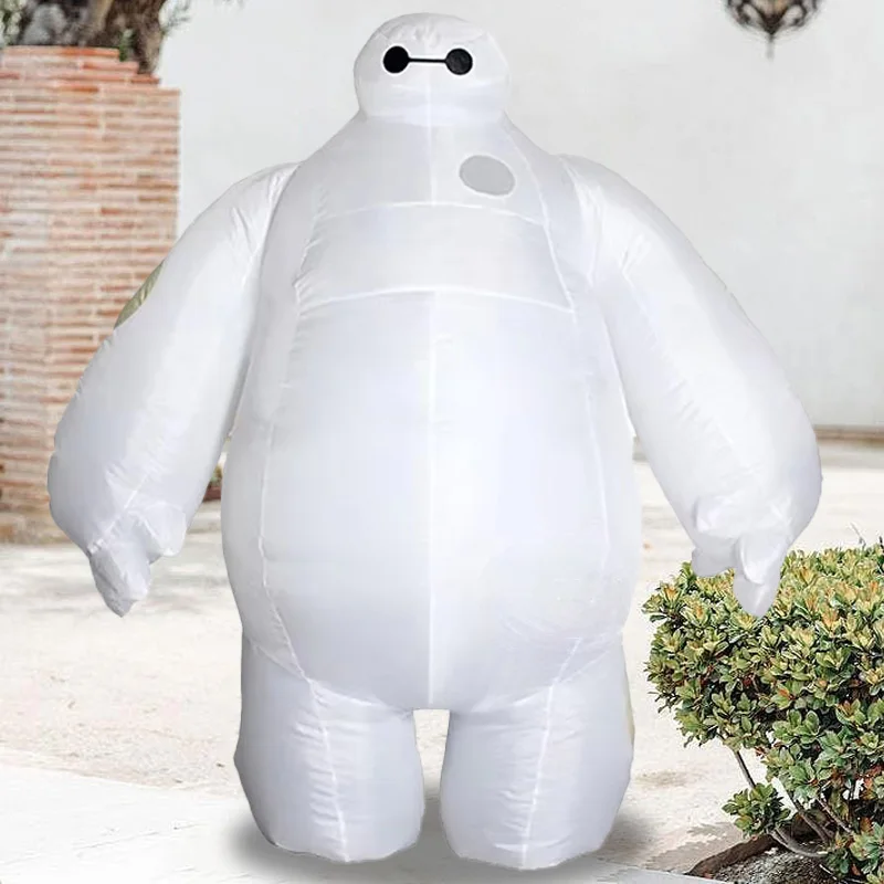 Adultos baymax traje inflável anime boneca adereços branco robô monstro traje halloween cosplay inflado vestuário roupas traje