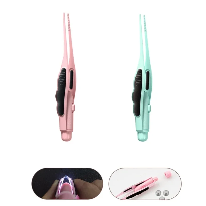 Pinzas LED para cera de oídos, herramienta de limpieza de oídos para niños, eliminación de cera de oídos para adultos