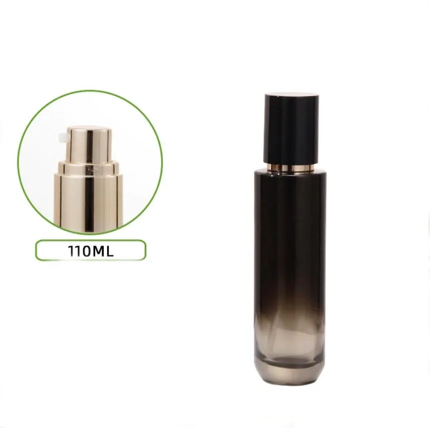 30 مللي-120 مللي زجاجة زجاجية ذهبية مصل جوهر الرطوبة/غسول/مستحلب/أساس/حبر مياه المرحاض العناية بالبشرة مستحضرات التجميل التعبئة #6