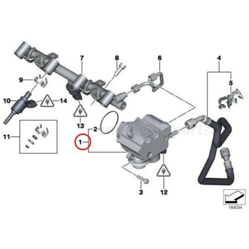 ความดันน้ำมันปั๊มชุดซ่อมสำหรับ Peugeot 308 3008 Mini Cooper 1920LL 1675941280 13517588879