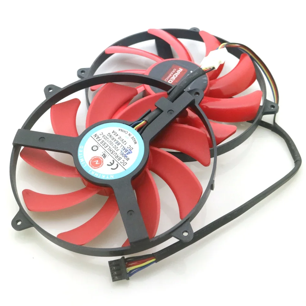FDC10U12D9-C DC12V 0,45A VGA Lüfter für AMD Radeon R9 390X Engineering Sample Grafikkarte Kühler Lüfter