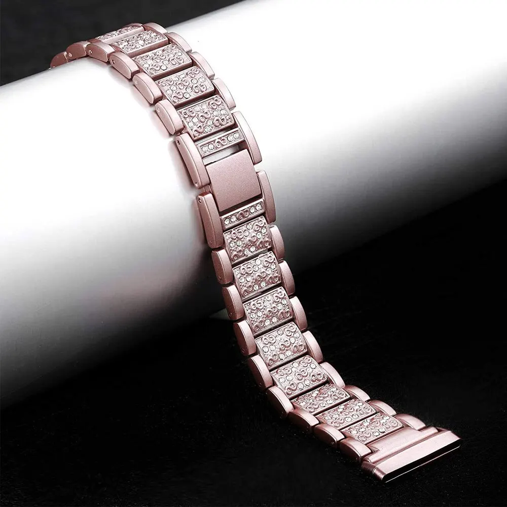 Remplacement du bracelet de montre en métal Bling, bracelet de montre pour Fitbit Which 2, Versa 3, 4 bandes