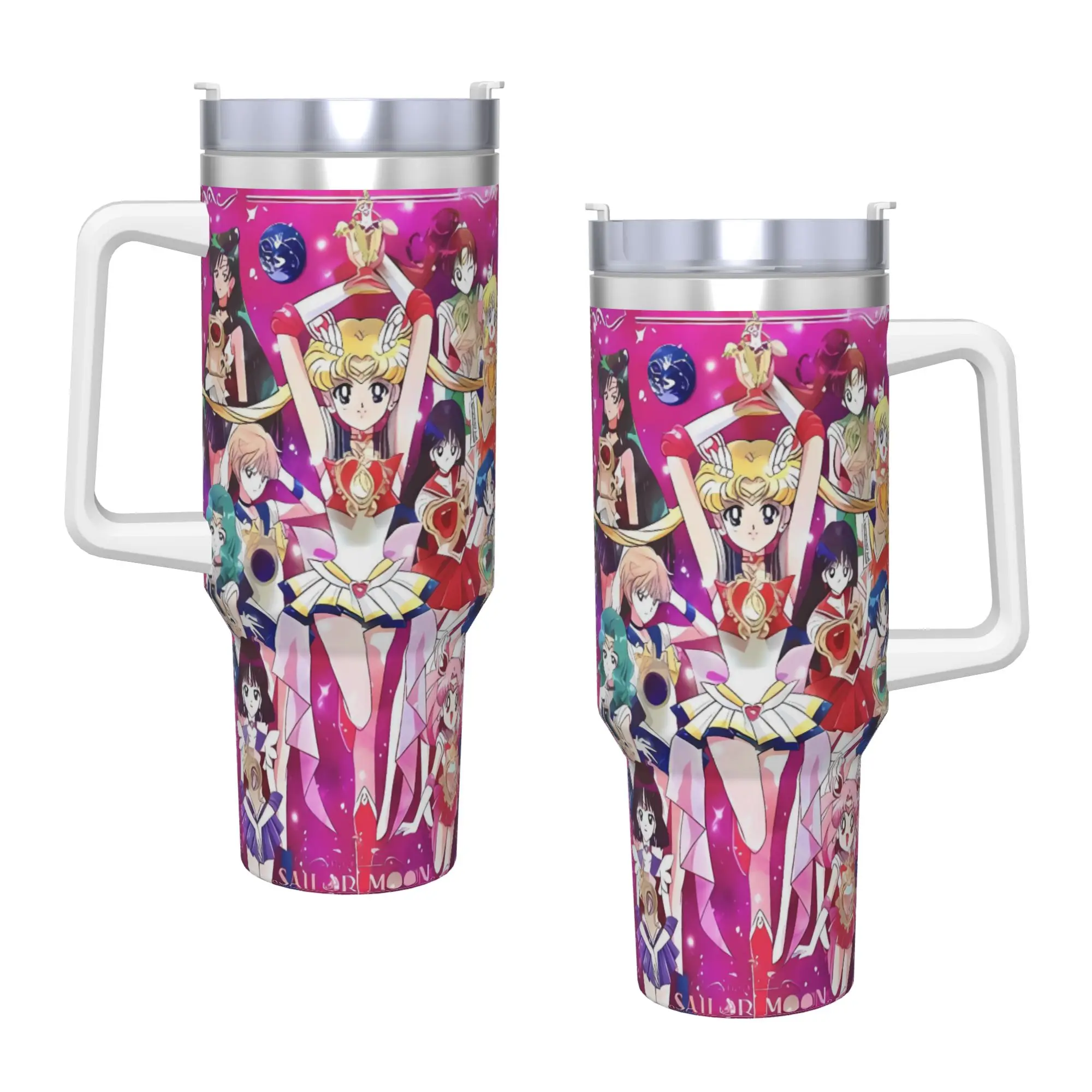 Stainless Steel Tumbler Y2K Anime S-Sailors Moons (3) Thermal Mug  Keep Heat Cold Drink Mugs Cup Beach Printed Water Bottle