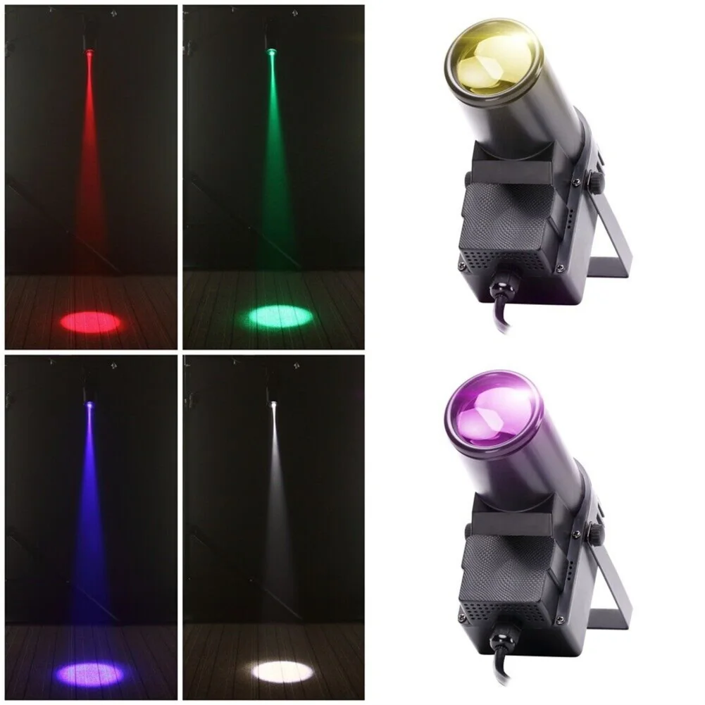 Led Spot Lights DMX512 Voice Controlled Rotating Stage Light With Stand For Home Party KTV Bar