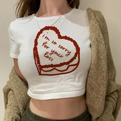 Sabrina Carpenter gothic streetwear crop top girl graphic fairy grunge Kawaii streetwear cropped crop top