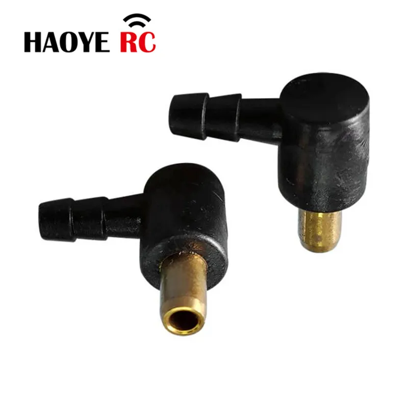 

Haoye 2Pcs L-type Plastic-coated Oil Nozzle/Brushless Electric Gasoline & Methanol Ship Refueling Nozzle For RC Boat Accessories