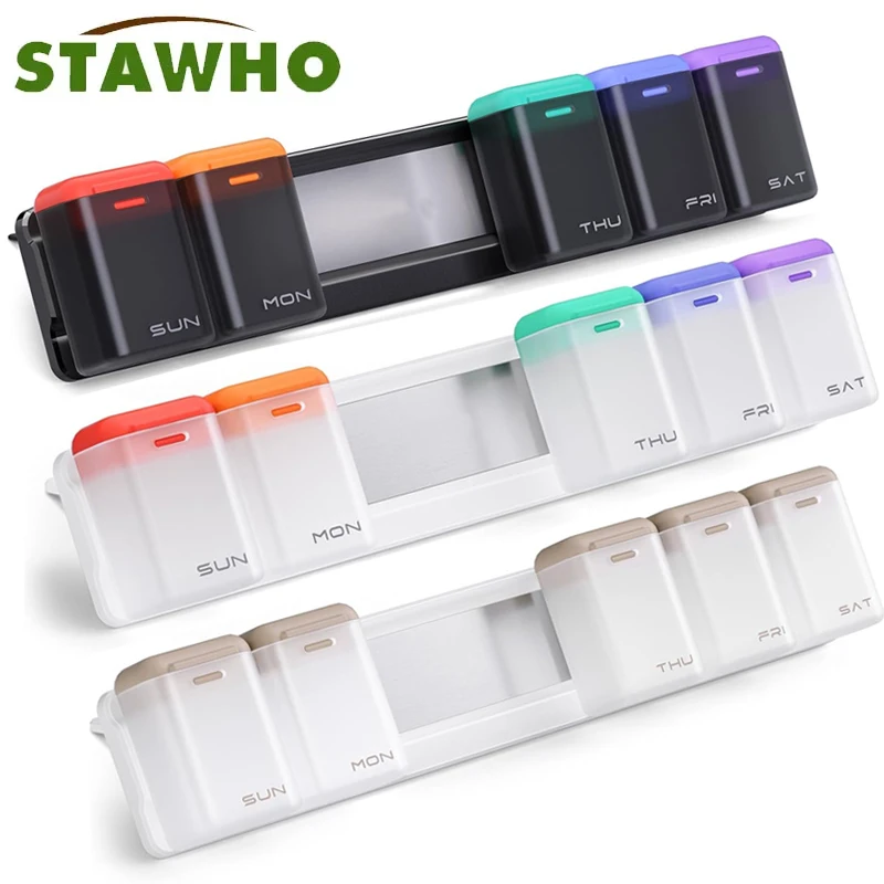 

1PC Weekly Pill Organizer,Extra Large Pill Box,Removable Daily Pill Case,Daily Container 7 Day Waterproof,Medicine Holder
