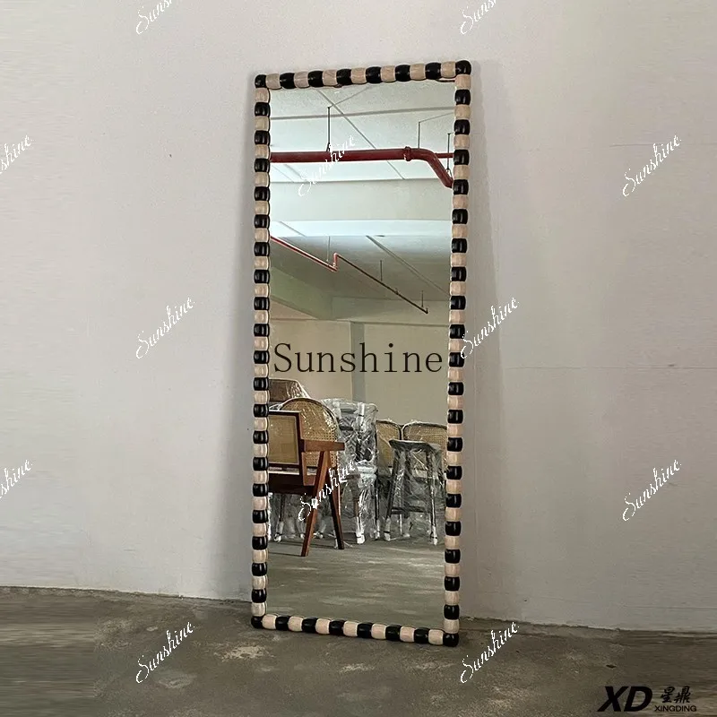 Home bedroom light luxury senior living room entrance wall decoration mirror  FT
