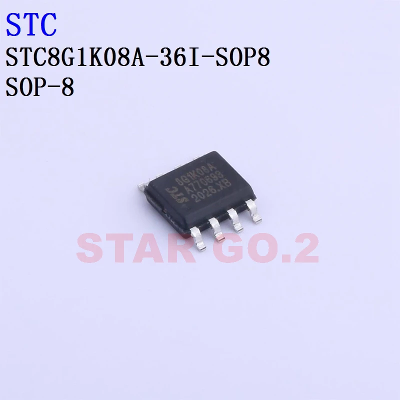 10PCSx STC8G1K08A-36I-DFN8 SOP8 STC Microcontroller