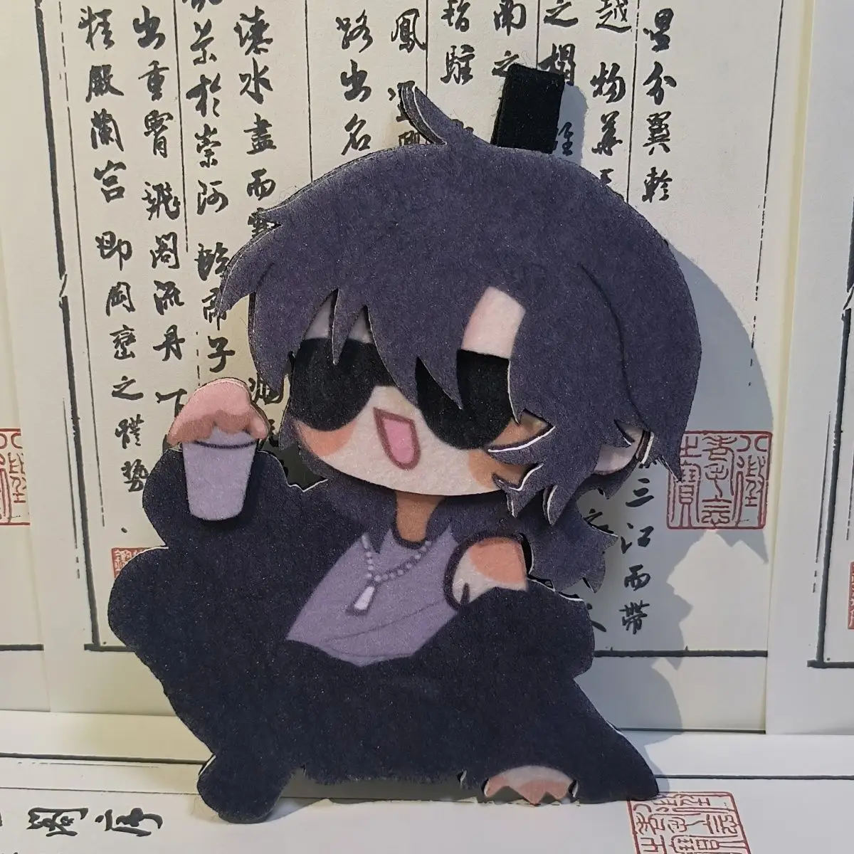 ملاحظات Grave Robbery، سلسلة مفاتيح على ظهره كرتونية لطيفة قلادة غير منسوجة من المشجعين المحيطيين' Wu Xie، Zhang Qiling، Huo Xiuxiu '