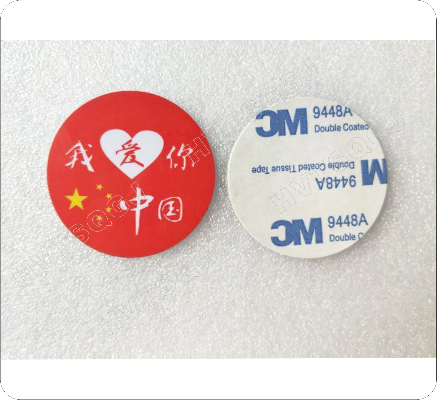 RFID 스마트 스마트 코인 카드 스티커 ID 카드(접착제 포함), TK4100/EM4100 칩 125 KHZ, 25mm/30mm/35mm, 500개