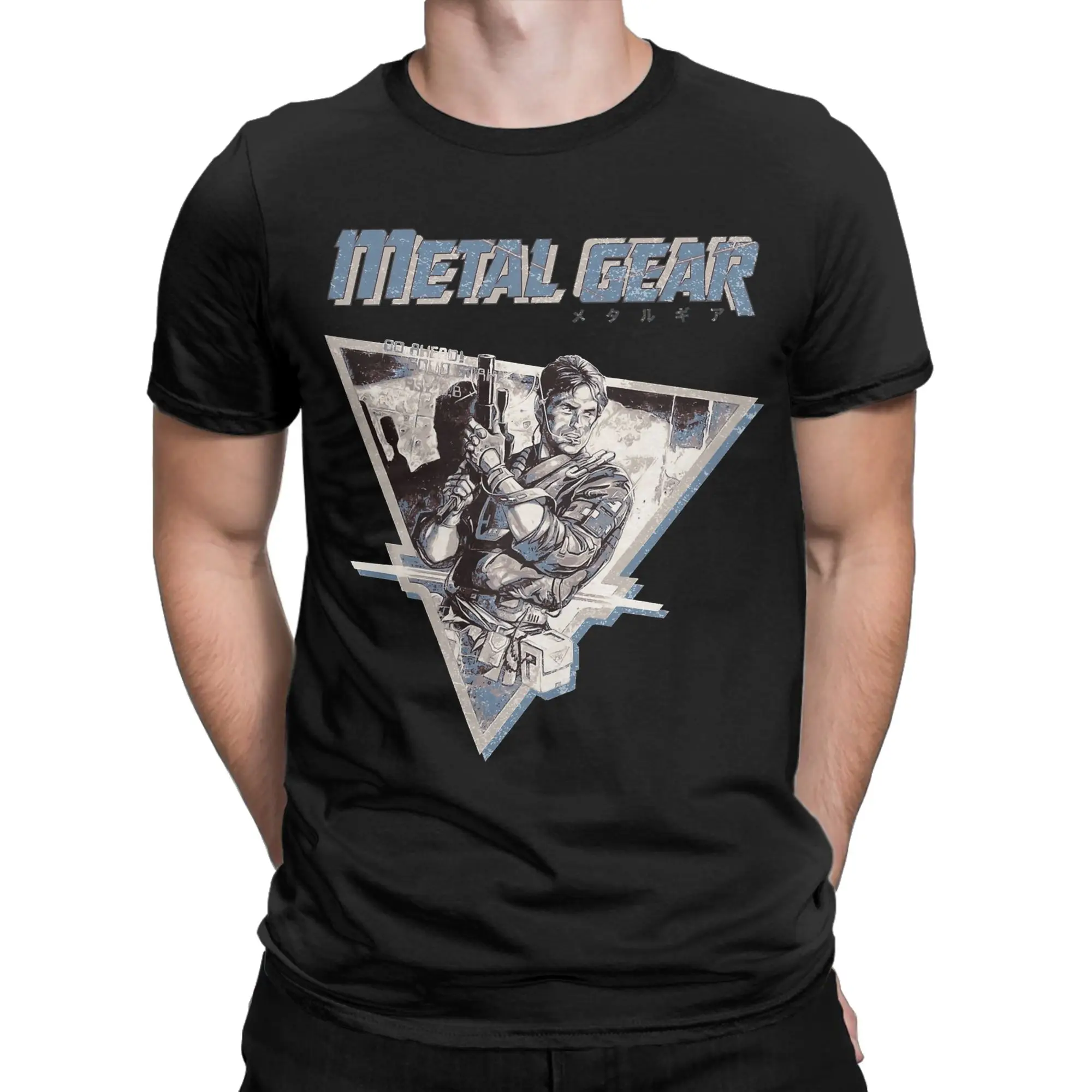 Men's T-Shirt Operation Intruder Option B Metal Gear Solid Pure Cotton Tees Short Sleeve  T Shirts Crew Neck Clothing Printed