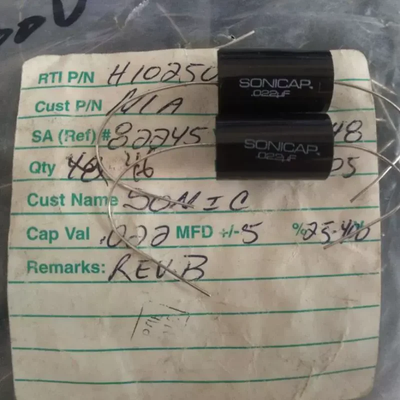 

SONICAP Platnum Platinum 0,022 мкФ 600 В Fever Audio Coupling Бесконечный конденсатор из США