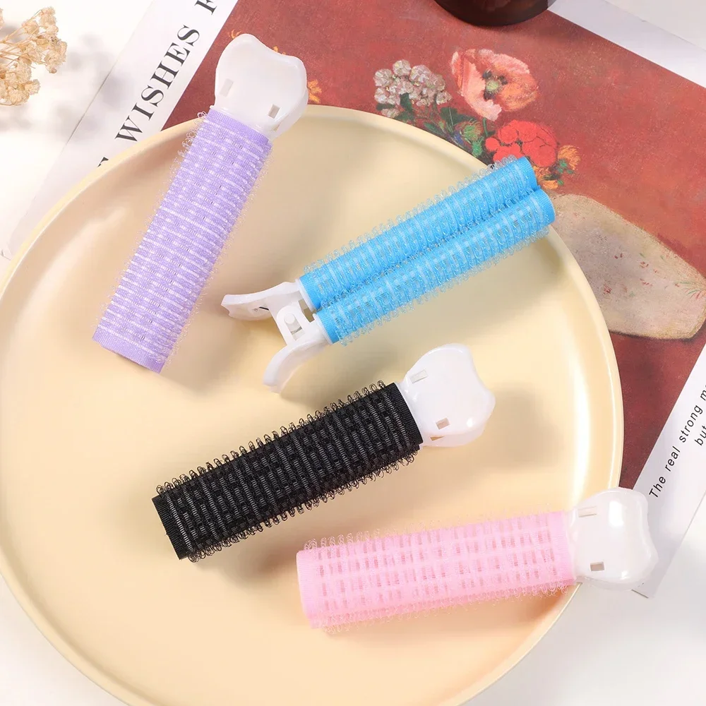 2pcs Natural Hair Root Fluffy Clips Curly Hair Rollers and Culers Bangs Hair Styling Clip Hairs Lazy Korean Styling Accessories