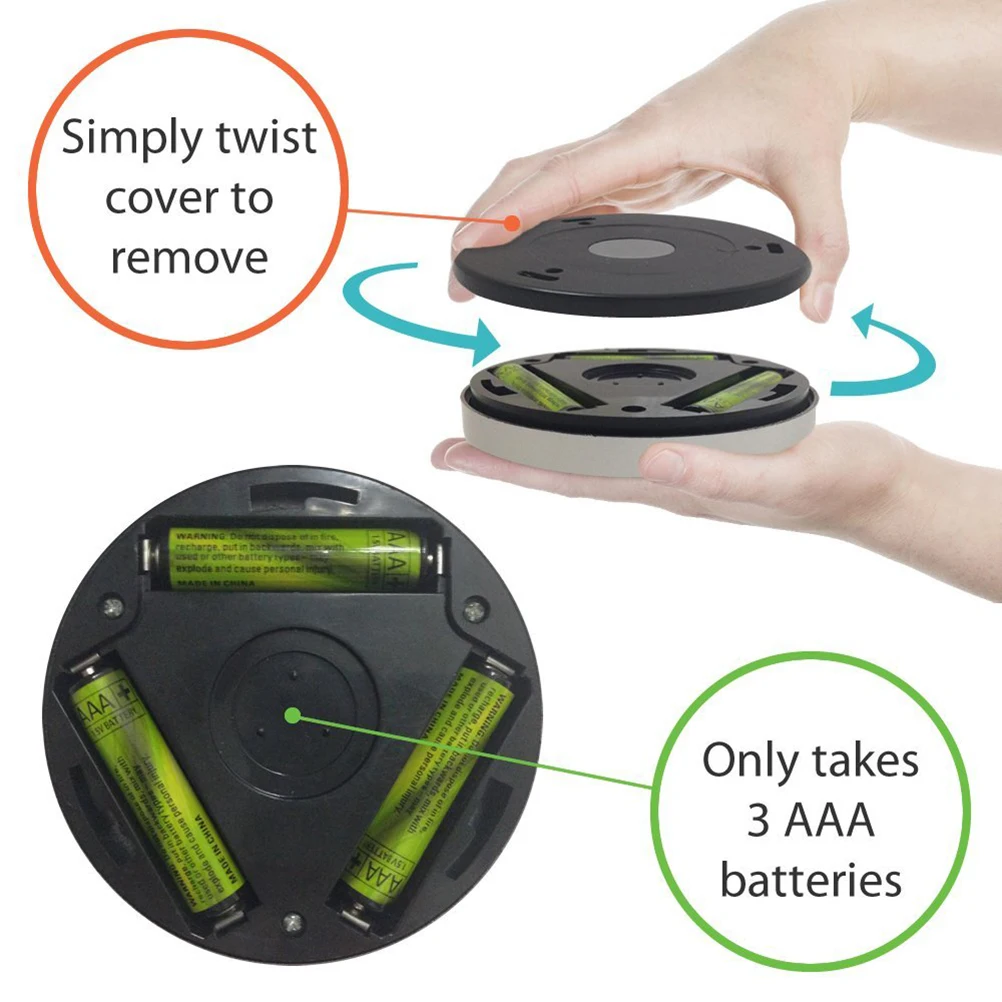 

Operated White Ir Sensor LED Wall Night Light Automatic Motion Detection for Bedroom Corridor Garage Closet White LED