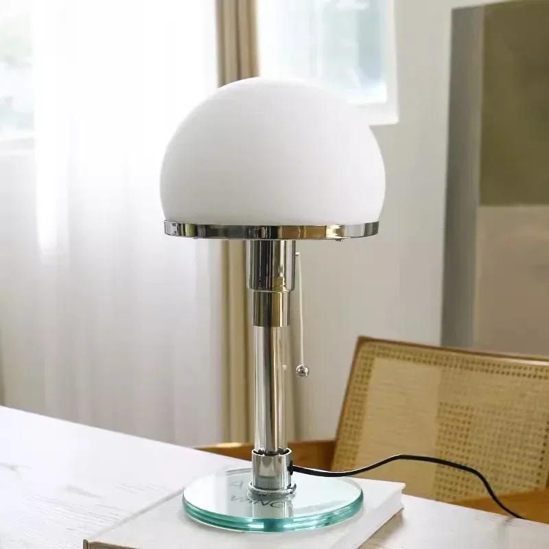 Denmark Bauhaus Table Lamp Danish Designer Nordic 3/4 Glass Ball Desk Light