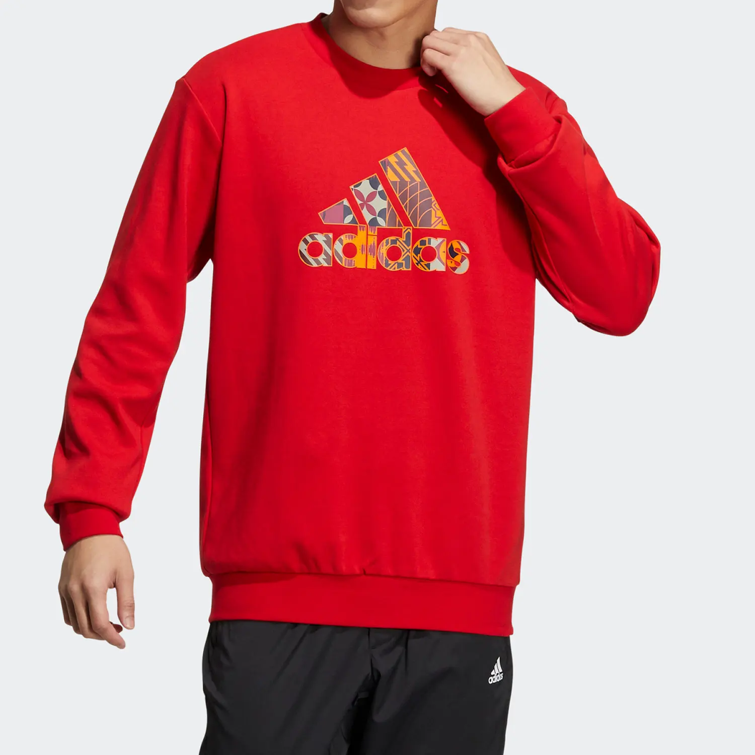 

Adidas Authentic Current Season New Men's Round Neck Casual Hooded Sweatshirt HI3289