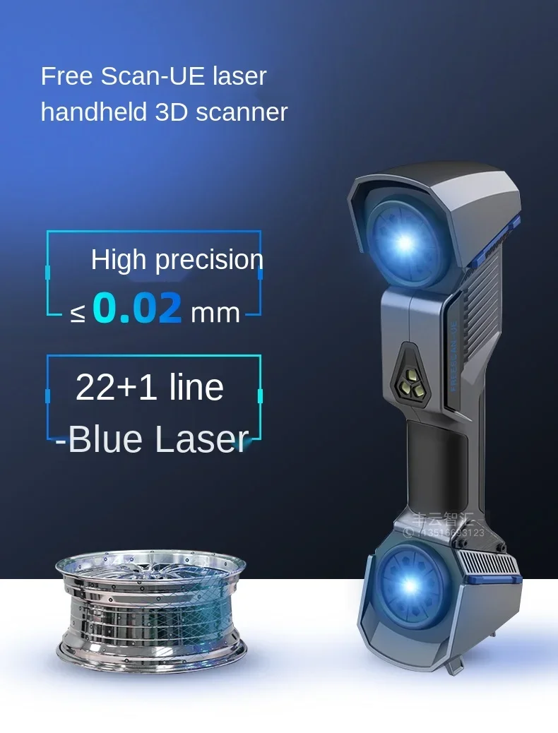 3d Scanner Freescan Ue7/Ue11 Handheld Industrial-Grade High-Precision Handheld 3D Laser Scanner =