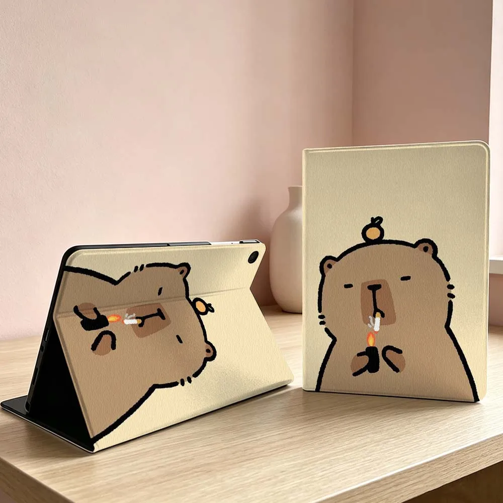 

Design Capybara Pattern Soft For Samsung Galaxy Tab S11 S10 S9 S8 S7 S6 A11 A9 A8 A7 Ultra Lite FE Plus Inch Tablet Case