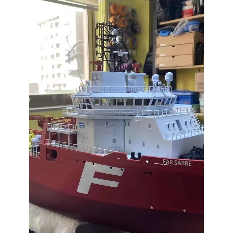 تجميع RC قارب أطقم منمذجة 1/100 مرساة كما AHTS Tug UT 712 لتقوم بها بنفسك طباعة ثلاثية الأبعاد اختياري المنتج النهائي