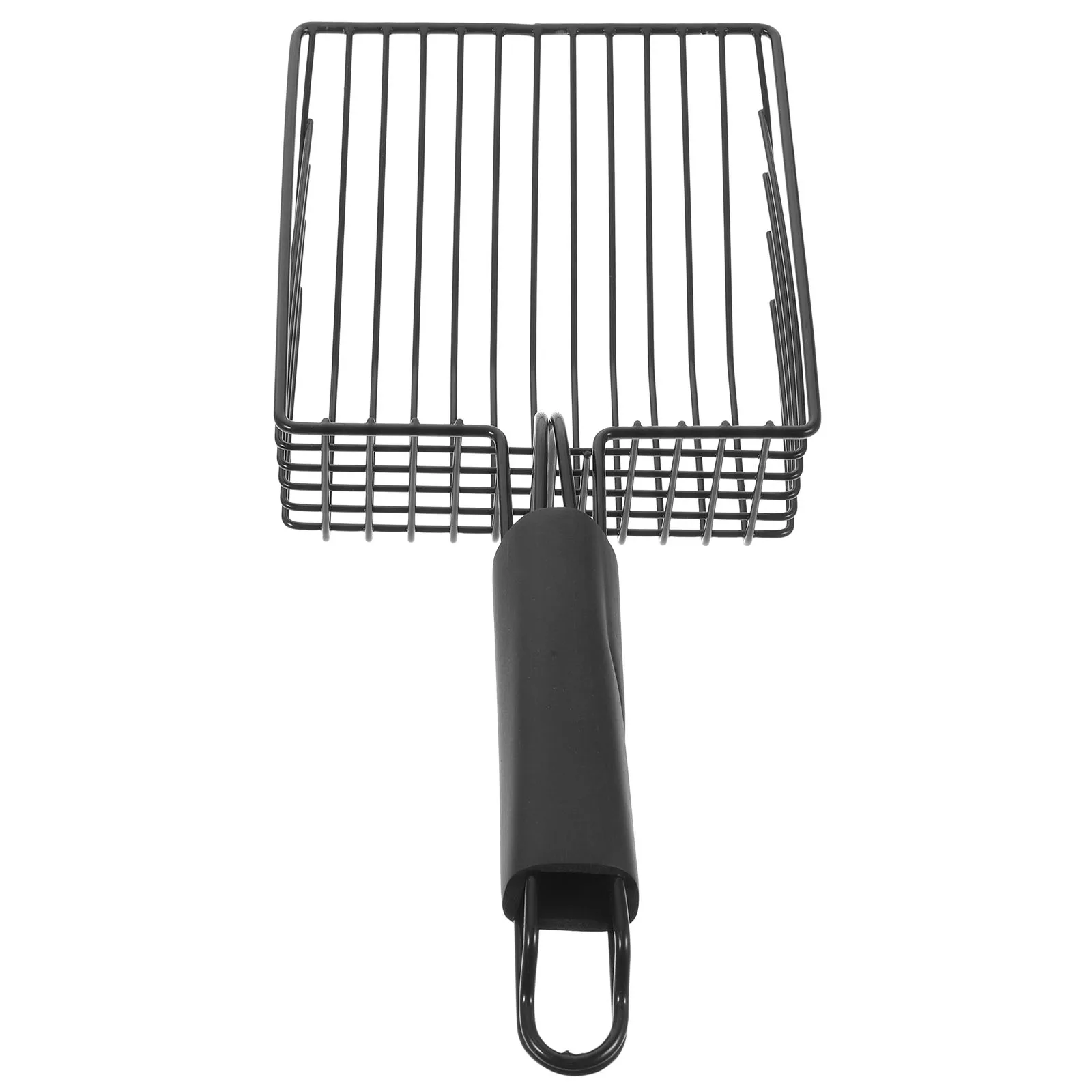 

Stainless Steel Cat Litter Scoop Orange 5x5cm Non Stick Easy Metal Sand Sifter Pet Supplies Household Use