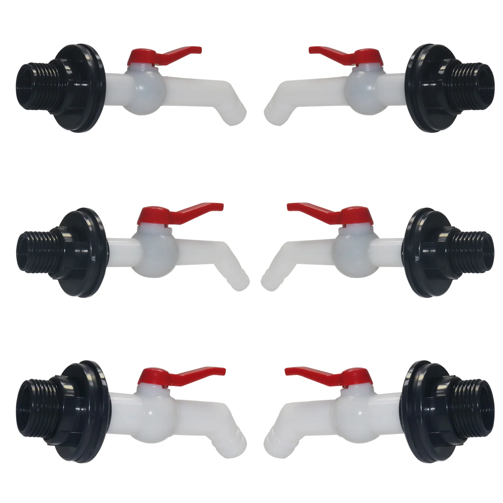 1Pcs Oblique white IBC Tank Adapter S60 Thread Connecto G1 3/4 1/2 Plastic  Long Pipe Garden Irrigation 1000 LiterTank Fitting