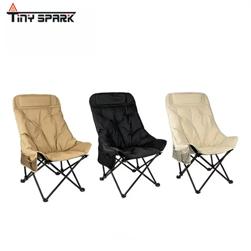 Portable Folding Camping Chair Thickened Oxford Cloth Backrest Custom Ultra-light Adult Folding Camping Chair