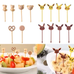 Kids Food Picks Cartoon Fruit Fork Suitable for Toddler Lunches Decorative Food Picks Reusable Lunch Box Toothpick Set